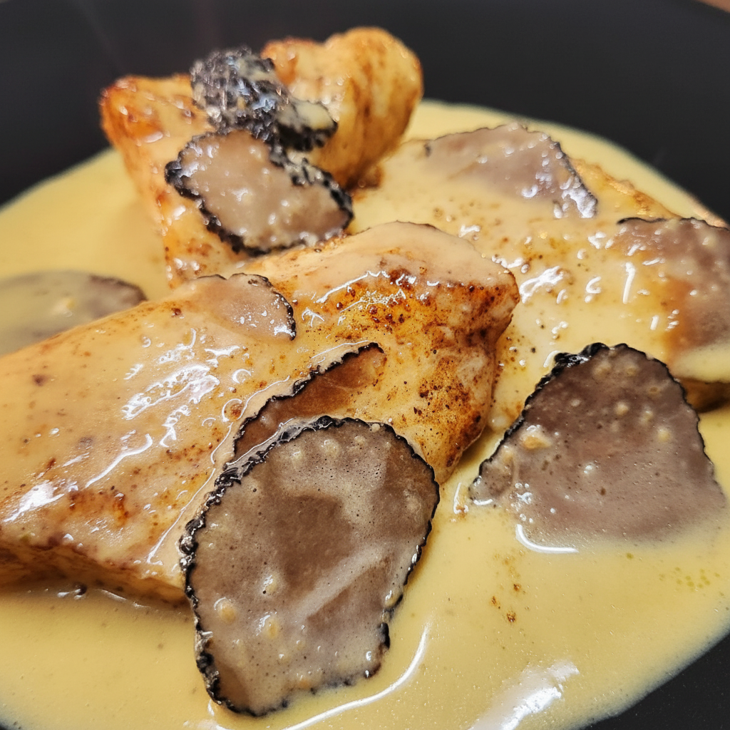 St Pierre aux truffes et sauce crémeuse
